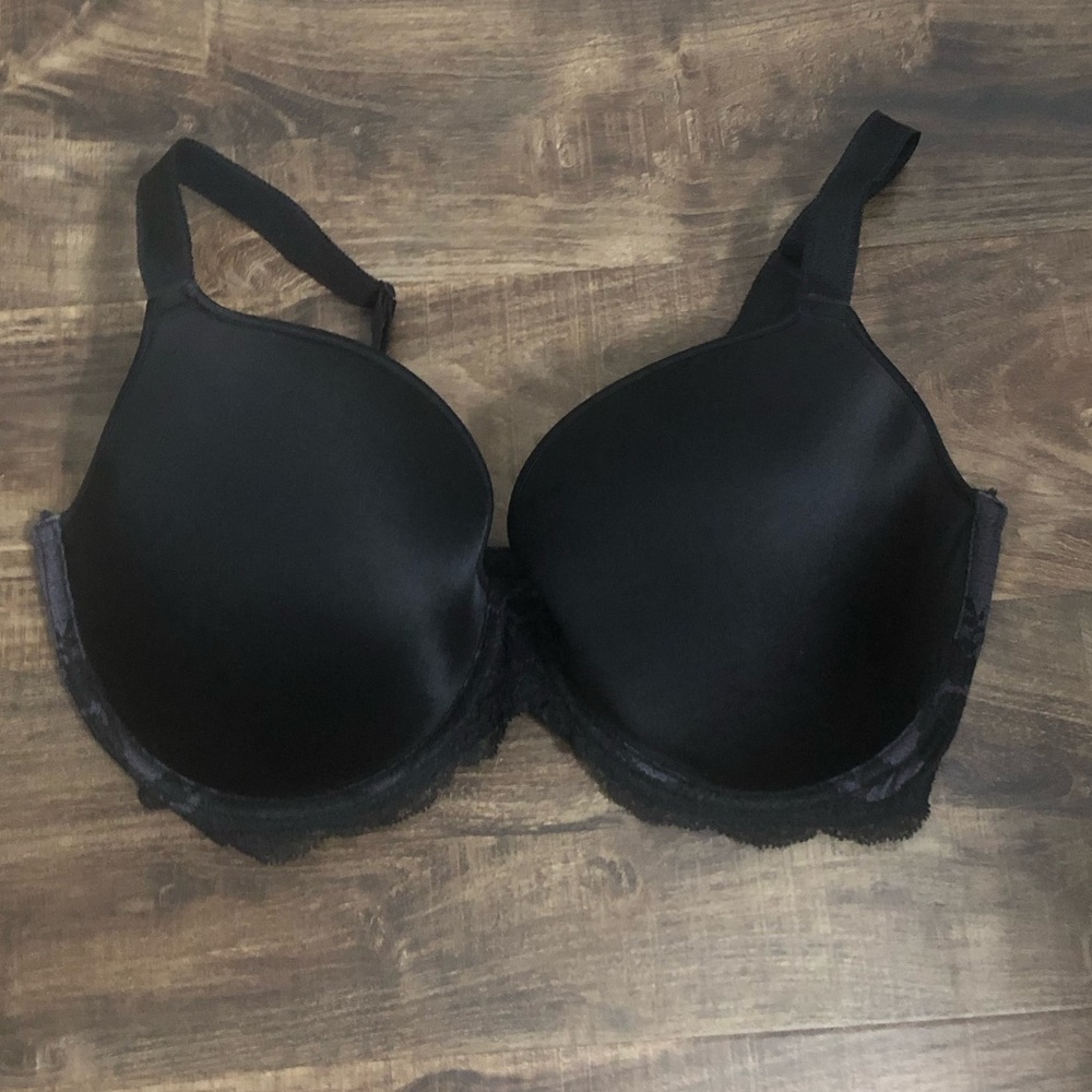 Wacol lace bra 34G black & purple